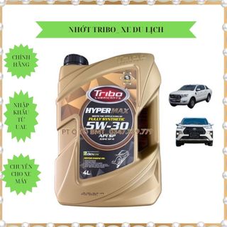 Dầu nhớt Tribo động cơ ô tô máy xăng đời mới, loại nhớt SAE 5w30 API SP FULL SYNTHETIC, can 4lit.