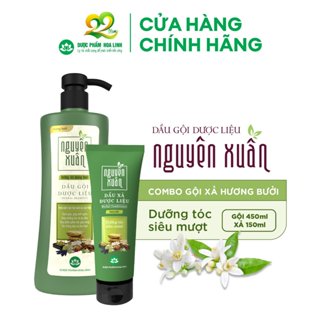 Bộ Dầu gội 450ml và Dầu xả 150ml Nguyên Xuân dưỡng tóc hương bưởi