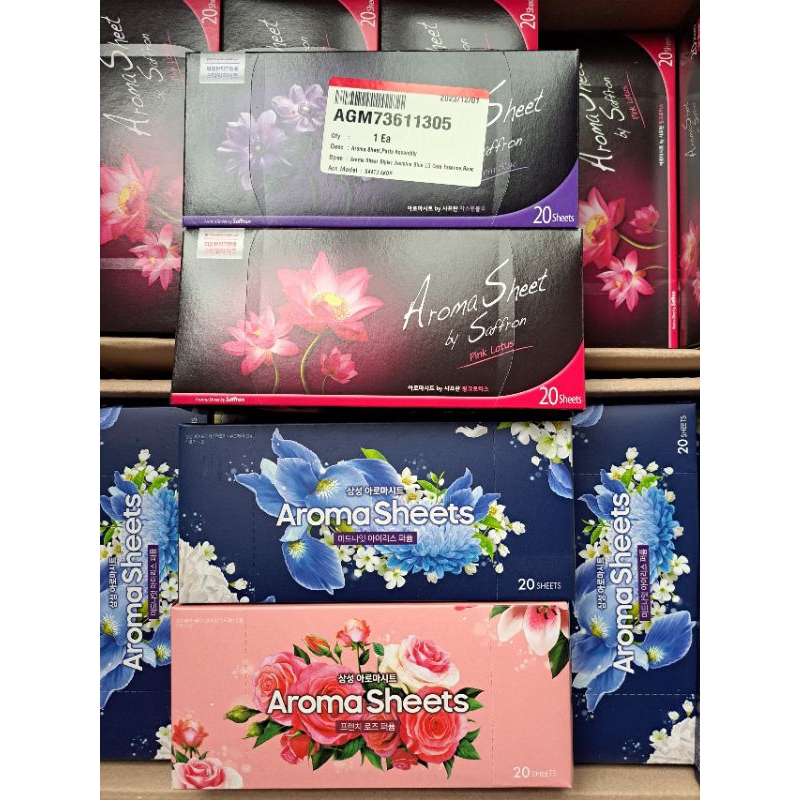 (20 tờ) Giấy thơm Aroma sheet chuyên dùng cho tủ LG Styler và Samsung airdresser