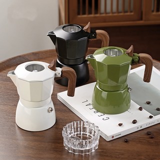 Valve kép moka nồi cà phê bình cà phê nhỏ máy cà phê moka pot 100ml