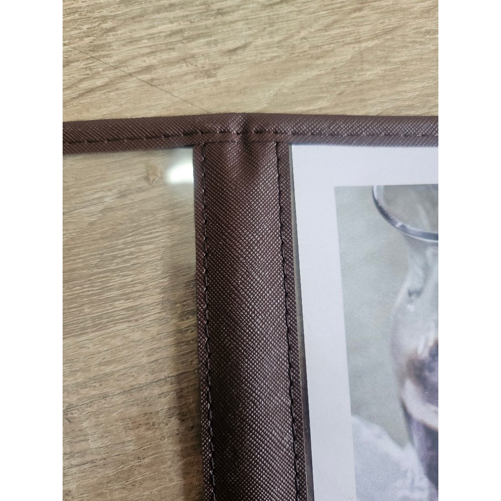 Bìa menu 16 trang  A4 Đen/Nâu