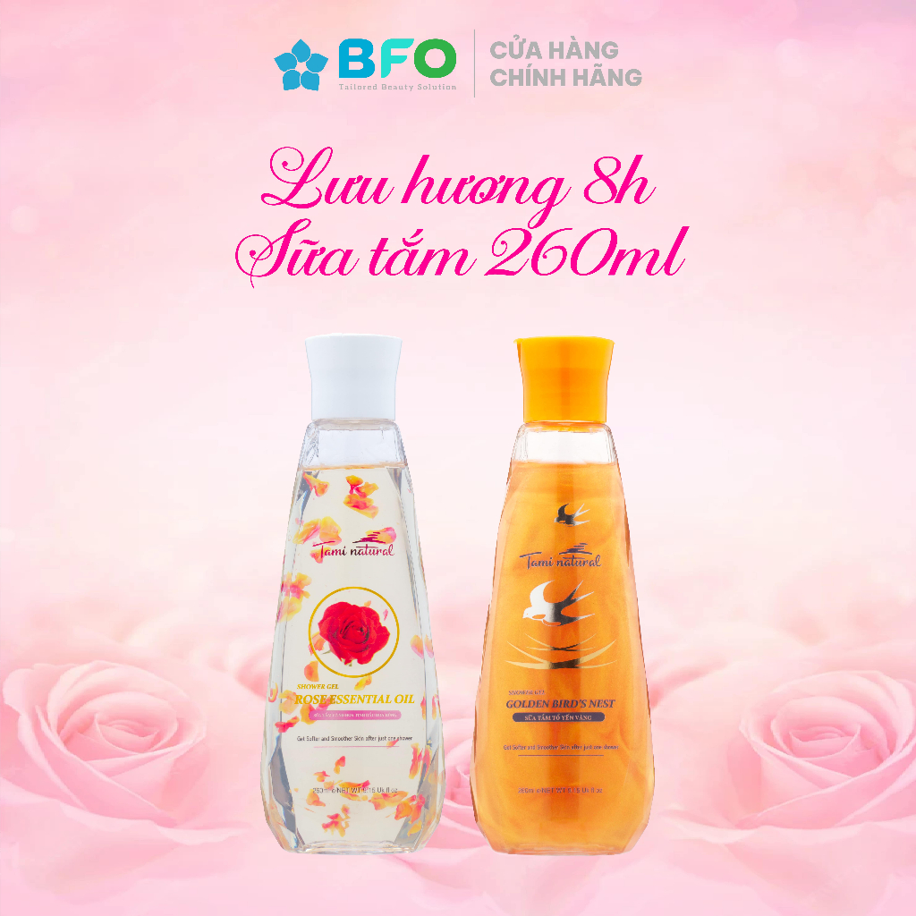 Sữa Tắm Tinh Dầu Cánh Hoa Tami Natural (Dung Tích 260ml)