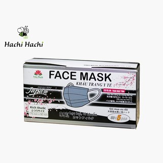 Khẩu trang Y Tế Face Mask 4 lớp than hoạt tính Vina Mask (55 cái) - Hachi Hachi Japan Shop
