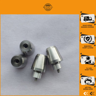 Gù tay lái Sh Inox 304 nguyên khối chống rung 380gram, Chống rung tay lái cho Sh