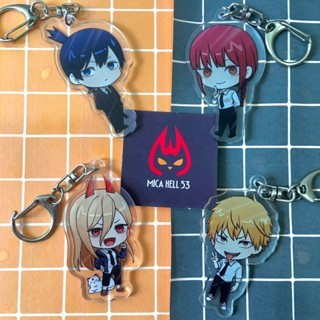 Móc Chìa Khóa Anime Chainsaw Man Keychain Acrylic Style KC02