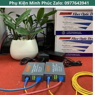 Bộ Converter Quang Netlink HTB-3100/AB ( Gồm 2 converter , 2 Adapter)