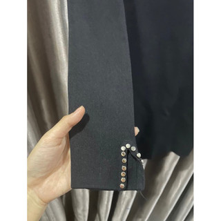 Đầm body đen size M chất co dãn tốt