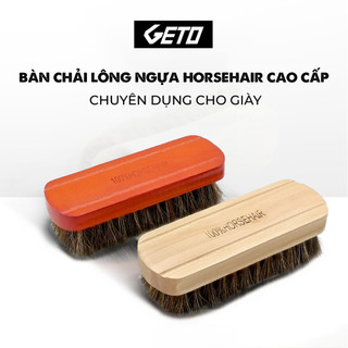 Bàn chải lông ngựa đánh giày Horsehair cao cấp cỡ vừa (BCDG01)