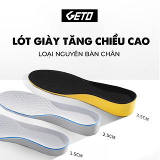 Cặp lót giày tăng chiều cao cao su độn đế tăng 1,5-3cm - Loại nguyên bàn chân - L13