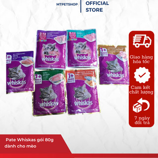 Mtpetshop pate whiskas gói 80g dành cho mèo