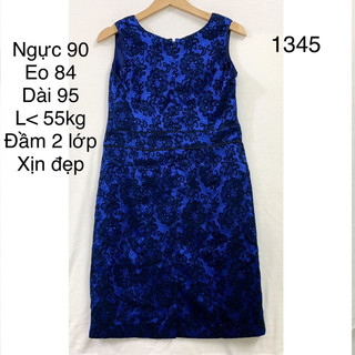 Pass đầm hoạ tiết hoa, thanh lý đầm trung niên, đầm công sở 2hand