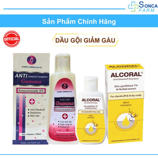 Dầu Gội Giảm Gàu Alcoral, Gamma Anti Dandruff, Giảm Ngứa Da Đầu, Ngừa Rụng Tóc