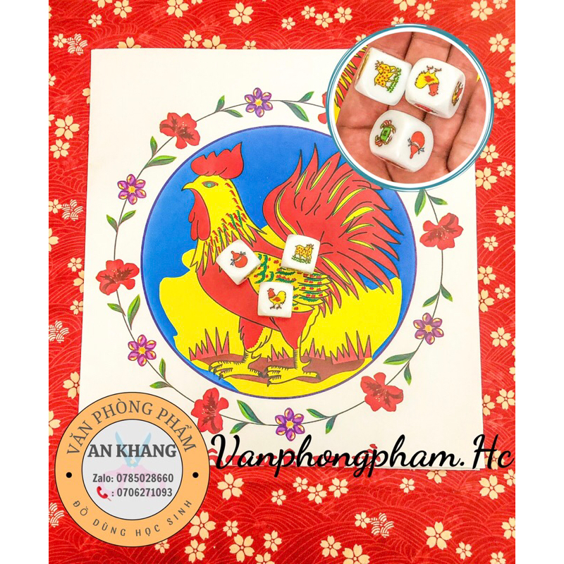 ( Cua Đá ) Bầu Cua Cá Cọp đặc biệt, viên nhựa đặc giả đá. Hàng cao cấp