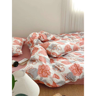SET CHĂN GA GỐI COTTON LIVING. mẫu hoa tổng hợp
