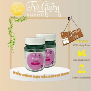 Viên mọc tóc biotin holland & barret 1000 Mg Anh Quốc