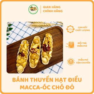 Bánh thuyền vị mắc ca óc chó hạt điều, bánh dinh dưỡng, bánh healthy ăn vặt, ăn kiêng