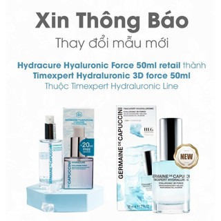 Serum HA Hyaluronic Force Germaine De Capuccini 50ml chính hãng - kèm quà tặng 1 tẩy trang Glanmoor