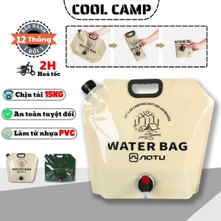 Túi Đựng Nước Gấp Gọn Chính Hãng Aotu, Túi Nước Camping Dã Ngoại Bằng Nhựa PVC An Toàn Tiện Lợi