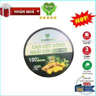 Cao cốt gừng, ngãi cứu thảo dược Mẹ Ken hủ 200gr