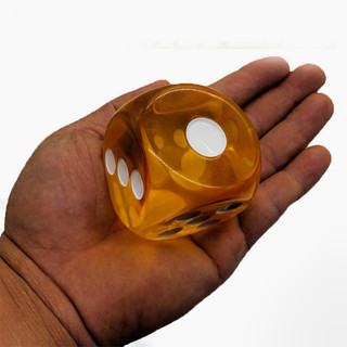 Bộ 2 viên xúc xắc acrylic size khủng 50mm tùy chọn màu