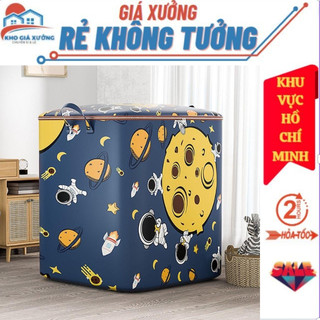  Túi Đựng Chăn Màn Phi Hành Gia 100L - Đựng Quần Áo Cỡ Lớn Bằng Vải Không Dệt - Chống Thấm Nước Tiện Dụng