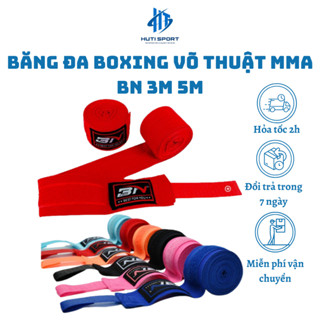 Băng Đa Boxing HUTI SPORT, Võ Thuật MMA BN 3m 5m - Dây Quấn Tay Tán Thủ Muay Thái Handraps Boxing (1 cặp)