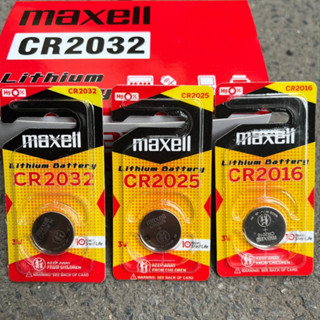 [ Vỉ 1 viên màu VÀNG ] Pin Maxell CR2032 CR2025 CR2016  3V chính hãng, siêu bền , pin remote xe máy, ô tô