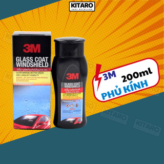 Chai phủ nano chống bám nước kính xe ô tô 3M Glass Coat Windshield 08889 LT