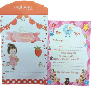 Set 10 thiệp sinh nhật cho bé