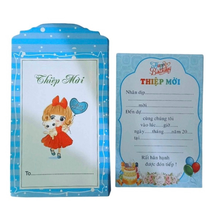 Set 10 thiệp sinh nhật cho bé