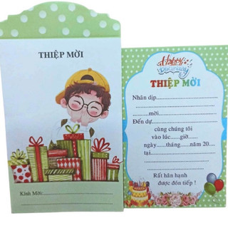 Set 10 thiệp sinh nhật cho bé