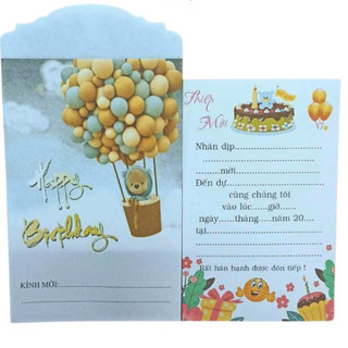 Set 10 thiệp sinh nhật cho bé