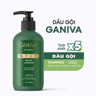 Dầu gội tinh chất bơ bưởi Ganiva 350ml dành cho tóc xơ yếu, gãy rụng kích thích mọc tóc tự nhiên giúp tóc chắc khỏe
