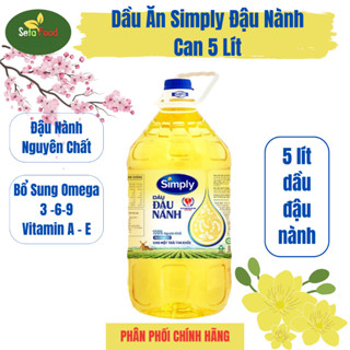 Dầu Ăn Simply Đậu Nành Can 5 Lít
