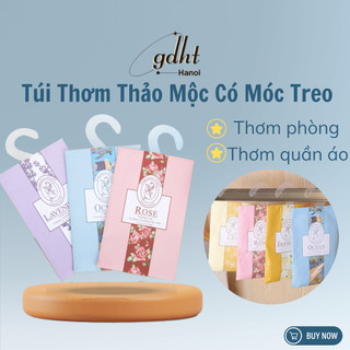 Túi thơm thảo mộc treo phòng, treo tủ quần áo loại vỏ màu hương thơm đa dạng lưu hương lâu huytuan3010