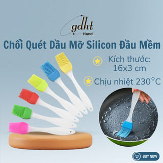 Chổi silicon quét dầu mỡ chổi quét dầu mỡ chịu nhiệt silicon đầu mềm dùng khi nấu ăn, làm bánh - Cọ quét dầu ăn