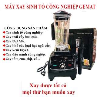 Máy Xay Sinh Tố, Xay Đá Công Nghiệp HS200D 2 Lít  Cao Cấp 2200W Blender PVN2498