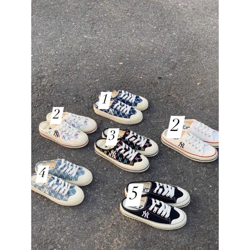 [CHÍNH HÃNG] Giày MLB Mule Playball Origin các màu sục, MLB NY Authentic