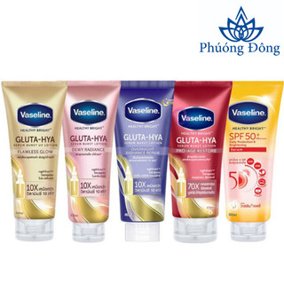 Sữa Dưỡng Thể Vaseline Healthy Bright Gluta HYA Serum 10X 330ml