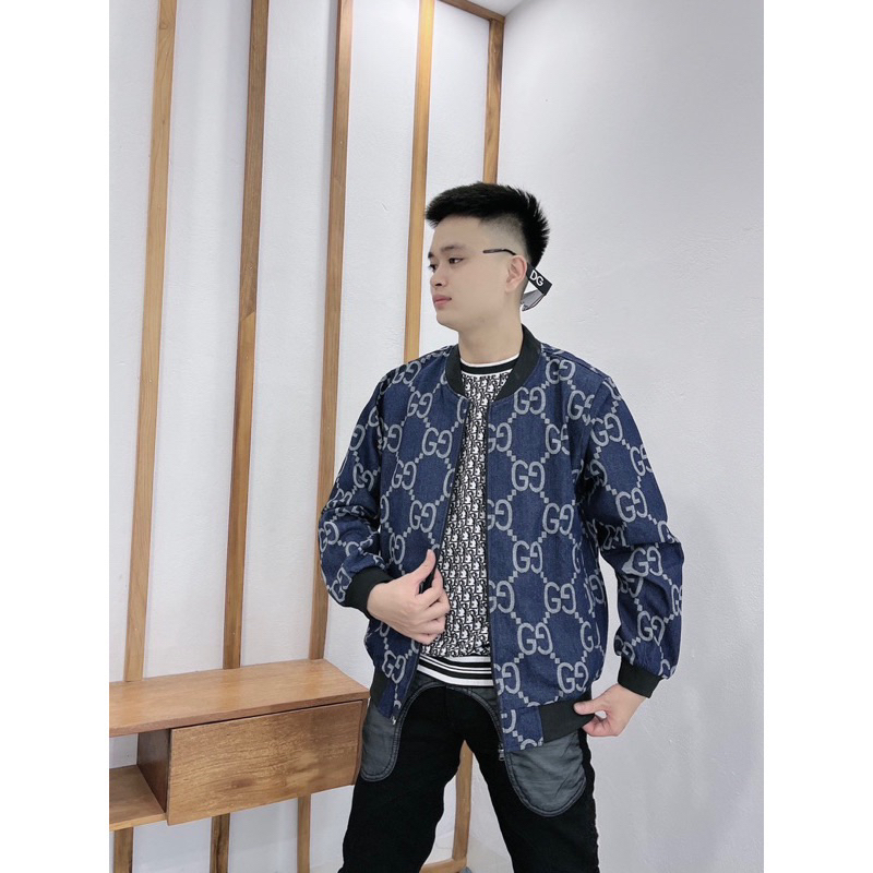 Áo khoác nam G.G hoạ tiết dệt sắc nét bản SUPPER hàng QC cao cấp