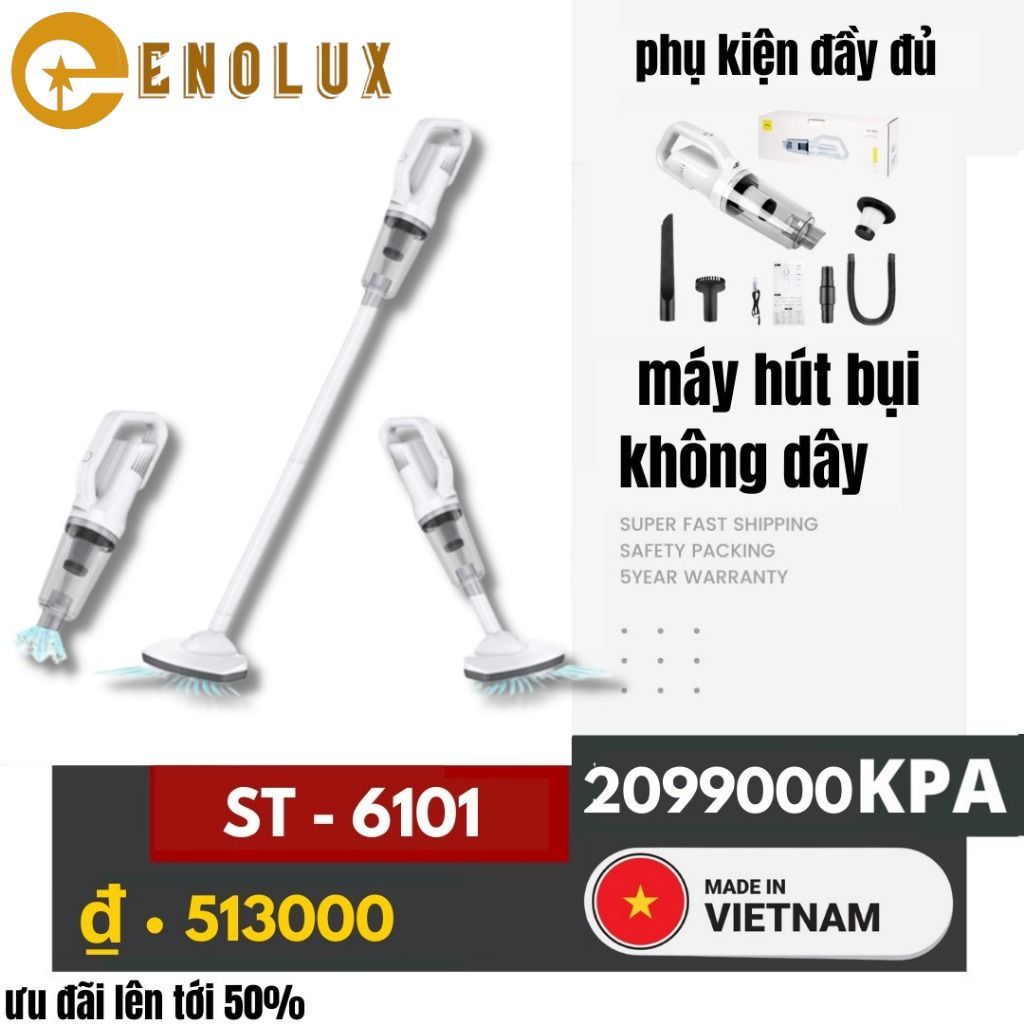 🔥ST6101 PRO/1601 PRO🔥 ENOLUX 2023 Máy hút bụi Máy hút bụi cầm tay sạc không dây