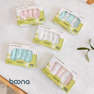 Set 5 khăn sữa sợi tre lụa boona màu cho bé