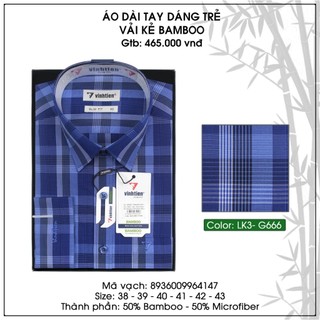 Áo Sơ Mi Dài Tay Bamboo SlimFit Vĩnh Tiến G666
