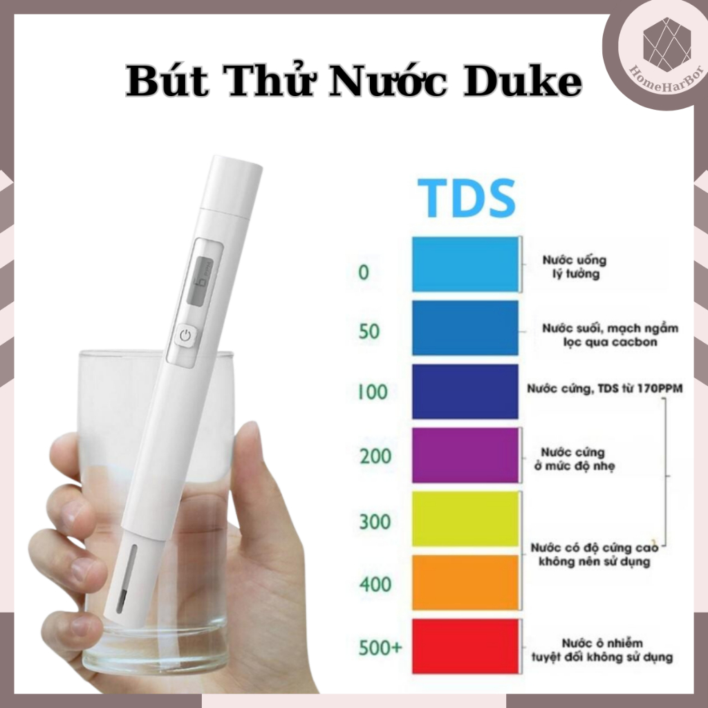 Bút Thử Nước Sạch TDS Xiaomi youpin Duka Atuman - Máy Đo Nước Sạch - Đo Nồng Độ Chất Rắn Trong Nước Chính Xác