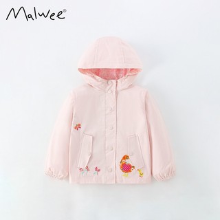 Áo khoác gió Malwee hồng vịt hoa cho bé gái 2 - 7 tuổi MW9009 - Little Maven Chính Hãng