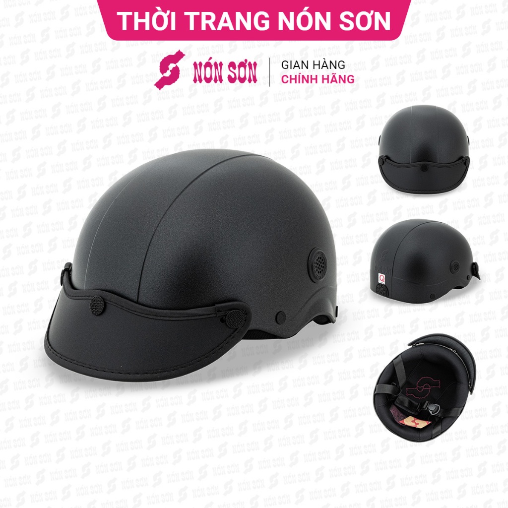 Mũ bảo hiểm lỗ thông gió NÓN SƠN chính hãng ATG-ĐN116