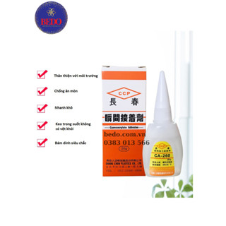 Keo CA260 dán mica trong suốt, keo dán không khói, keo khô nhanh, keo trong suốt, keo dán mica, keo dán đa năng, keo 502