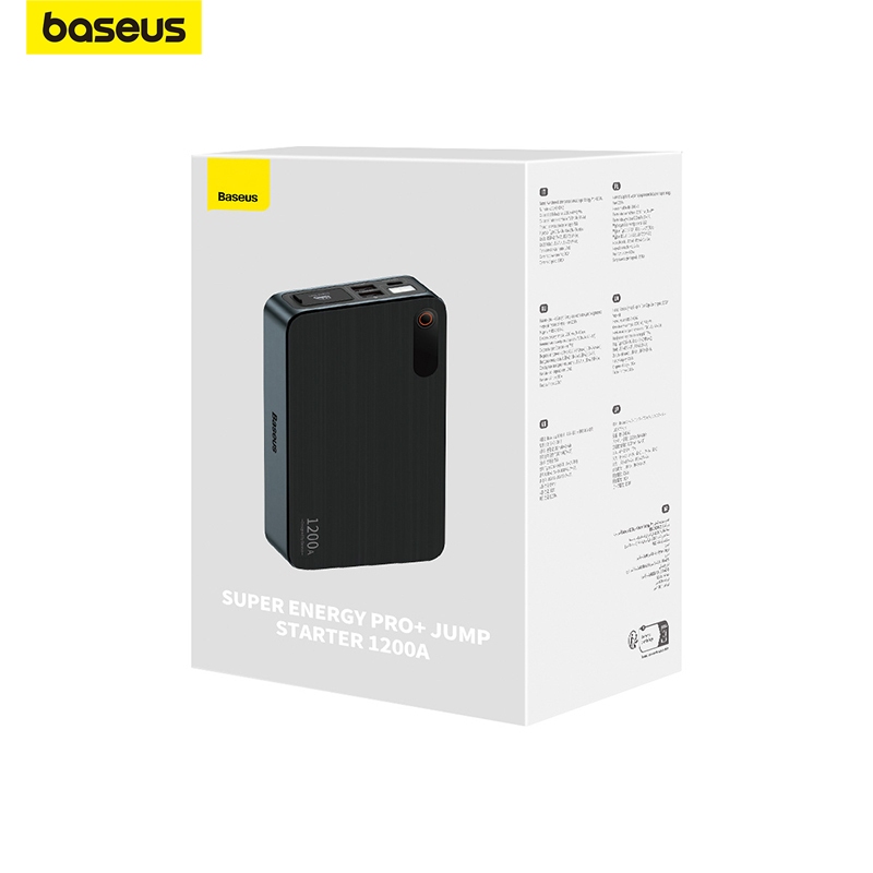 Bộ kích bình Baseus cho xe Ô tô dòng 1200A, dung lượng pin 12000mAh, điện áp 12V