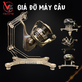 GIÁ ĐỠ, KỆ ĐỠ MÁY CÂU ĐỨNG & NGANG. TĂNG THẨM MỸ & BẢO VỆ MÁY CÂU. KỆ TRƯNG BÀY MÁY CÂU. TNT Reel Stand. Caucaviet