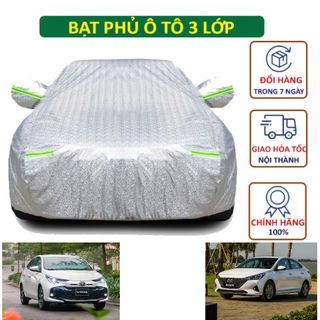 Bạt Phủ Ô Tô, Bạt trùm Ô Tô, áo trùm xe ô tô Vios, Lanos, Mazda 2, Attrage, GenTra, Accent, Elantra